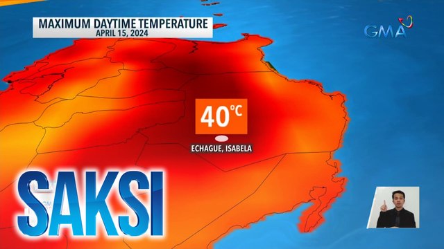 Pinakamataas na maximum daytime temperature ngayong 2024, naitala sa Echague, Isabela | Saksi