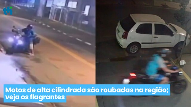 Motos de alta cilindrada são roubadas na região; veja os flagrantes