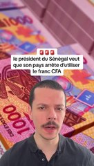 le président du Sénégal veut arrêter d’utiliser le franc CFA