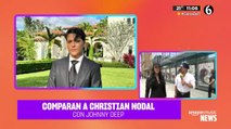 Christian Nodal aparece sin tatuajes en el rostro; lo comparan con Johnny Deep