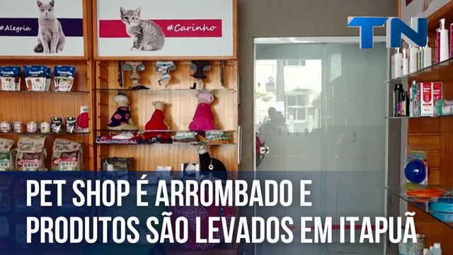 Pet shop é arrombado e produtos são levados em Itapuã