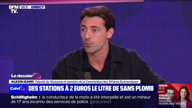 Alexis Izard (Député de l’Essonne) sur le prix des carburants: Un centime offert à la pompe, c'est presque un demi-milliard d'euros de dépense publique