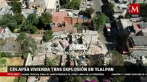 Myriam Urzúa descarta riesgos tras explosión en Tlalpan; reportan cinco viviendas afectadas