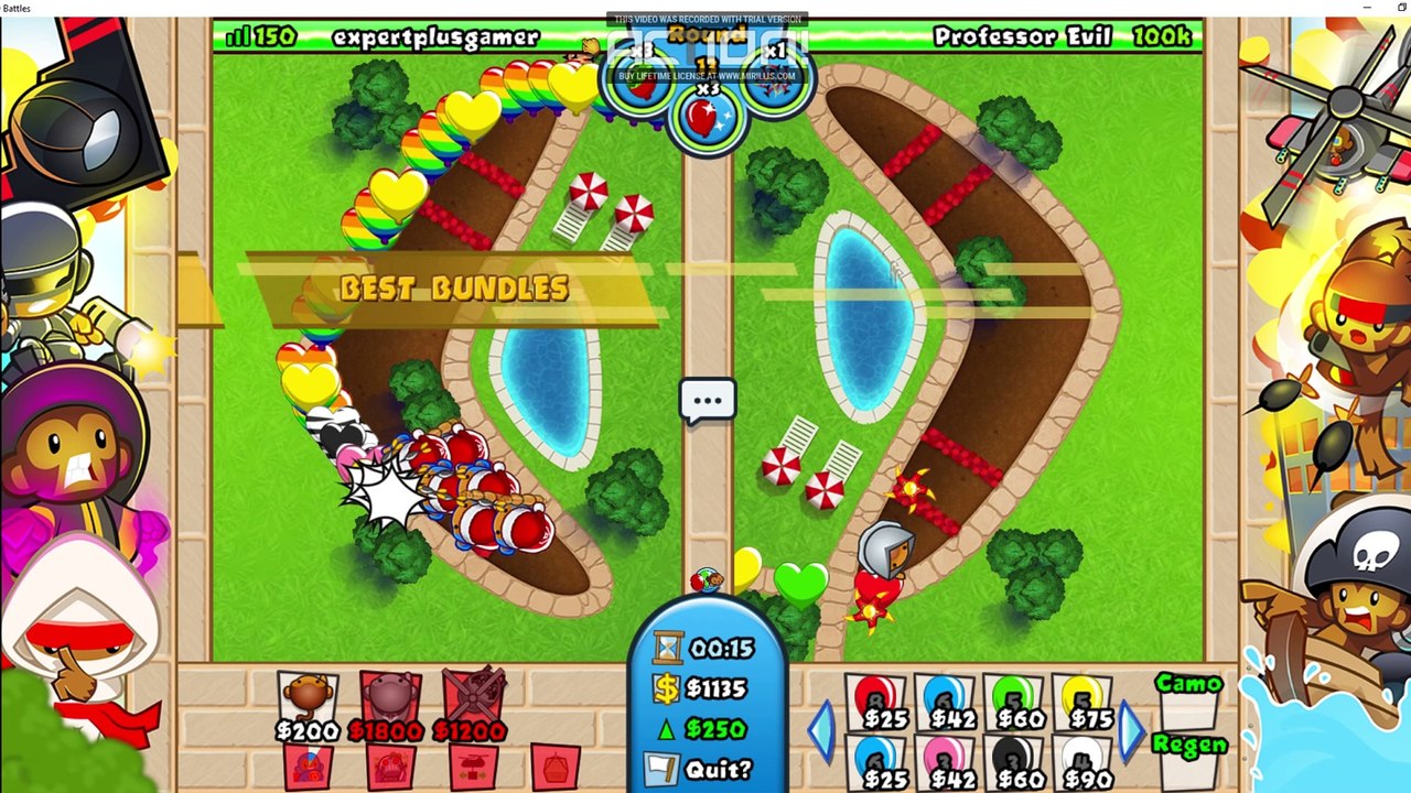 Bloons TD Battles Professor Evil 04162024 Free Powerups Dart Super Helicopter Steam Based NLL Strategy