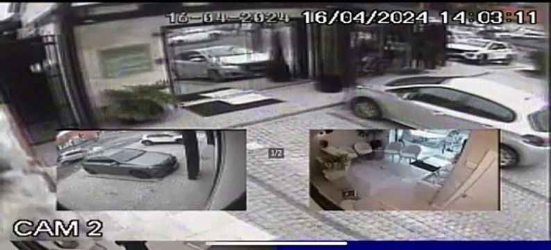 Mulher atropela filho, invade ótica e deixa duas pessoas feridas em Joinville