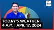 Today's Weather, 4 A.M. | Apr. 17, 2024