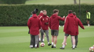 Arteta leads Arsenal training ahead of crucial UCL second leg at Bayern Munich