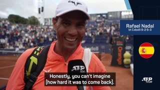 Nadal 'having fun' on winning return to tennis