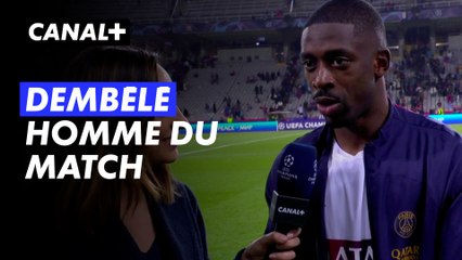 La réaction de l'homme du match Ousmane Dembélé après la qualification du PSG - FC Barcelone / PSG - Ligue des Champions 2023-24 (1/4 de finale retour)