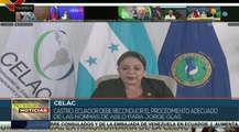 CELAC ratifica el apoyo a México, tras el asalto de su embajada en Ecuador