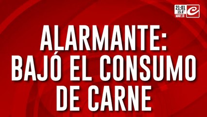 Alarmante: el consumo de carne bajó un 18% en los últimos meses