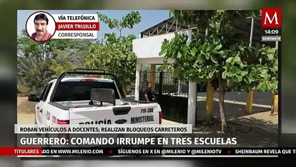 Comando armado irrumpe en tres escuelas de Coyuca de Benítez, Guerrero