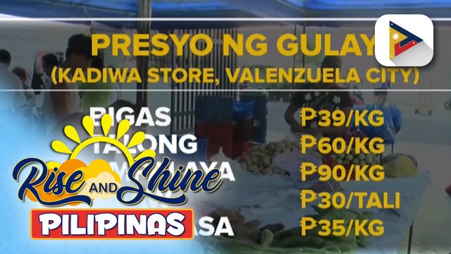 Mura at de-kalidad na mga produkto, mabibili sa Kadiwa ng Pangulo sa People’s Park sa Valenzuela City