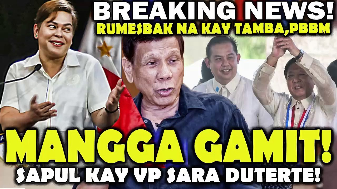 SAPUL KAY VP Inday! RUMESBAK na kay Tamba,PBBM. FPRRD ipapatawag sa Kongreso.
