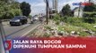 Pasca Libur Lebaran, Jalan Raya Bogor Dipenuhi Tumpukan Sampah