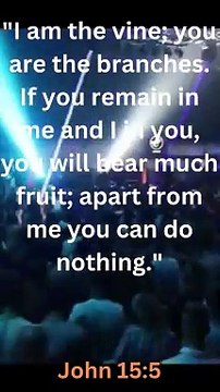 Bible Famous Quote and Bible Verse (New Testament - John 15:5)