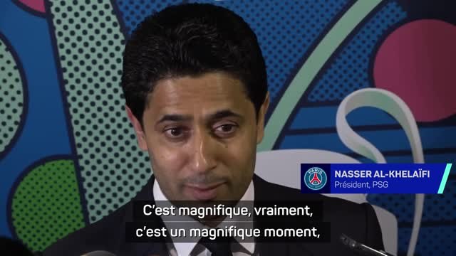 PSG - Nasser al-Khelaïfi : “Un magnifique moment, historique pour le club, l’un des meilleurs depuis que je suis là”
