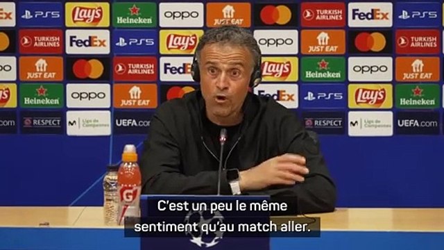 Un Luis Enrique “très heureux” parle d’un résultat “juste”