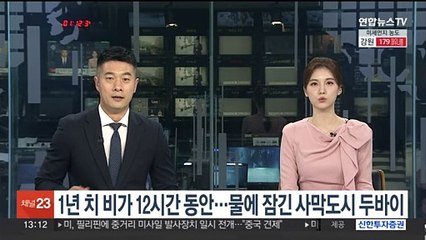 1년 치 비가 12시간 동안…물에 잠긴 사막도시 두바이