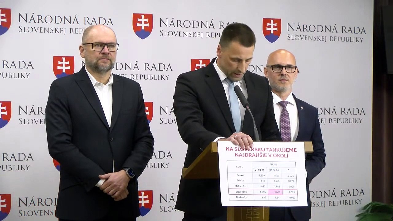ZÁZNAM: SaS: Vysoké ceny benzínu môže vláda riešiť znížením spotrebnej dane
