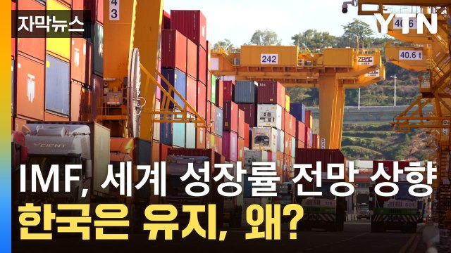 [자막뉴스] IMF, 세계 성장률 전망 상향하면서 한국은 유지...왜? / YTN