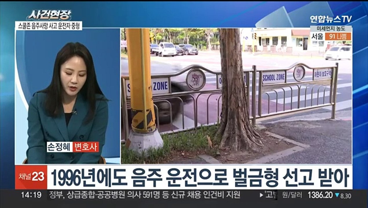 [뉴스현장] '스쿨존 음주사망사고' 운전자 2심도 징역 12년