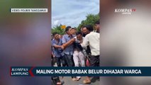 Maling Motor Babak Belur Dihajar Warga yang Geram!