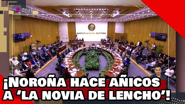 ¡VEAN! ¡Noroña despedaza a ‘la novia de lencho’ por dejar a Xóchitl seguir usando el logo del INE!