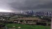 Dubai sky turns green due to heavy rain and storm in UAE