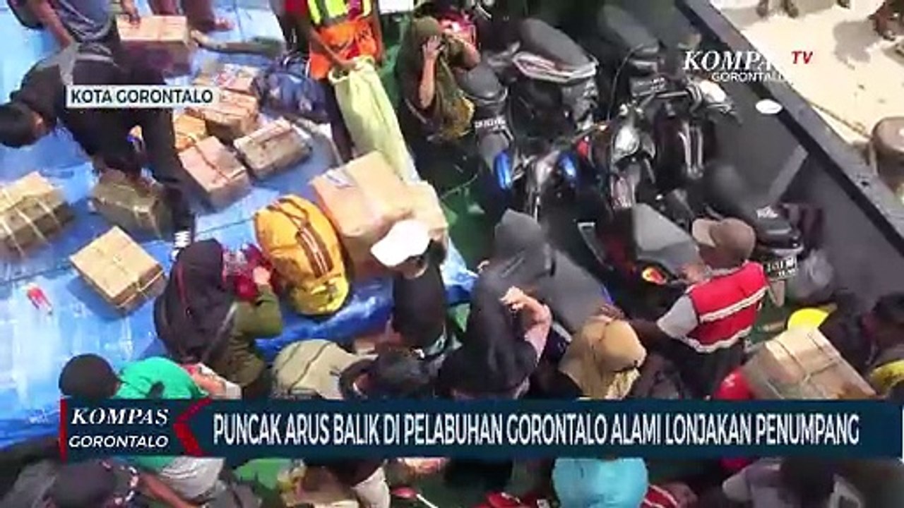 Puncak Arus Balik Di Pelabuhan Gorontalo Alami Lonjakan Penumpang