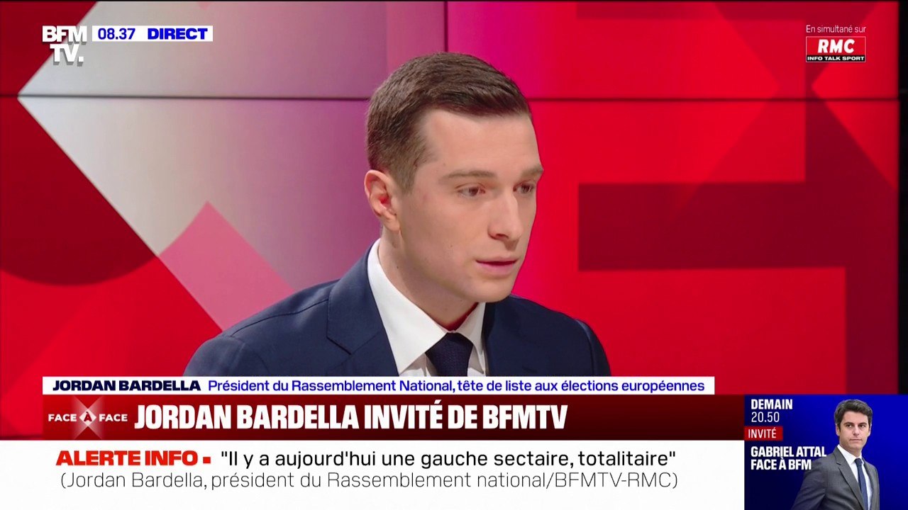 Jordan Bardella: "Le temps de la dispersion des voix et des aventures personnelles est derrière nous"