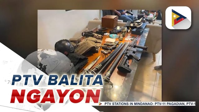 Ilang matataas na kalibre ng baril at armas, nakumpiska mula sa dalawang Chinese nationals sa Taguig City