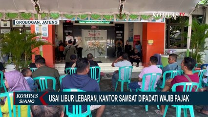 Usai Libur Lebaran, Kantor Samsat Grobogan Dipadati Para Wajib Pajak