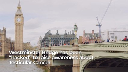 Westminster Bridge is taken over for Testicular Cancer Awareness Month
