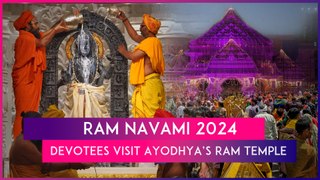 Ram Navami 2024: Ram Mandir Decorated Beautifully, Devotees Flock To Ayodhya In Large Numbers