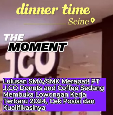 Lulusan SMASMK Merapat! PT J.CO Donuts and Coffee Sedang Membuka Lowongan Kerja Terbaru 2024, Cek Posisi dan Kualifikasinya