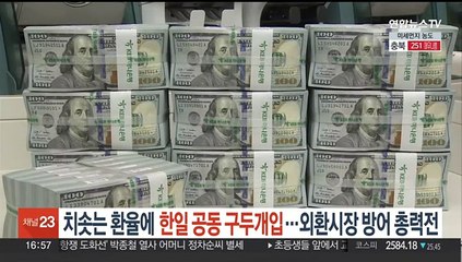 치솟는 환율에 한일 첫 공동 구두개입…외환시장 방어 총력전