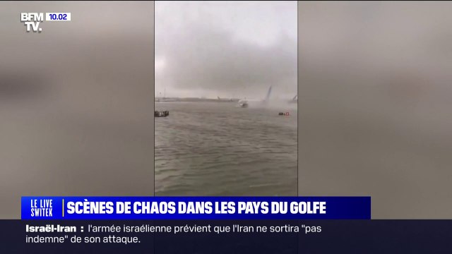 Aéroport, station de métro, centres commerciaux, routes...Les images des pluies torrentielles à Dubaï