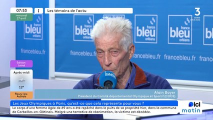 FRANCE BLEU ORLEANS - LES TEMOINS DE L'ACTU :  Alain Boyer
