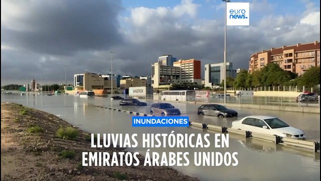 Las intensas lluvias baten récords en Emiratos Árabes Unidos e inundan el aeropuerto de Dubái