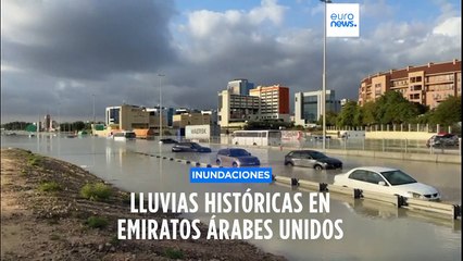 Las intensas lluvias baten récords en Emiratos Árabes Unidos e inundan el aeropuerto de Dubái