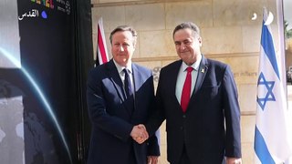 وزير الخارجية الإسرائيلي يسرائيل كاتس يستقبل نظيريه البريطاني والألمانية في القدس