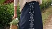 Embroidered Skirt Outfit Ideas