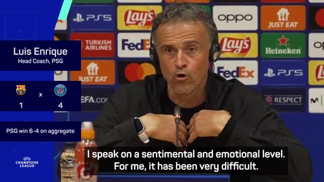 Enrique elated after emotional Barcelona return
