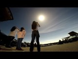 Girl and Family Experience 2024 Total Solar Eclipse in Poplar Bluff, Missouri
