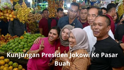 Kunjungan Jokowi ke Pasar Buah Brastagi Kab. Karo