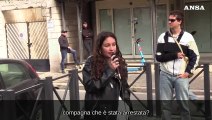 Studenti della Sapienza protestano davanti al Tribunale