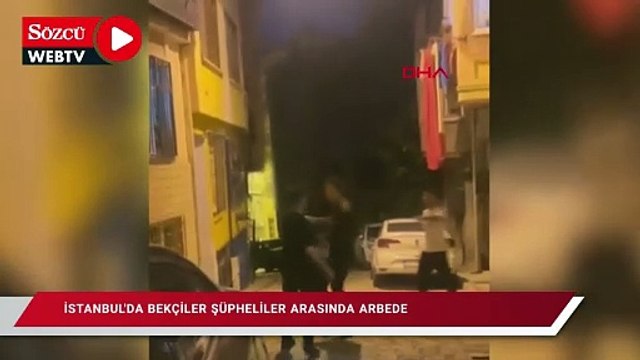 Fatih'te bekçilerle şüpheliler arasında arbede; Bekçilerin ateş ettiği köpek yaralandı