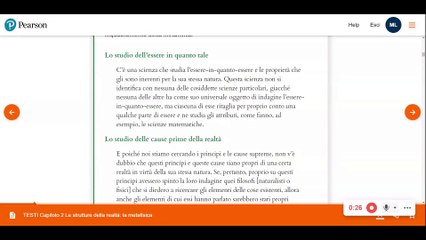 Aristotele - Introduzione alla Metafisica (lettura di un passo antologico)