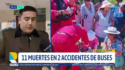 Download Video: Sube a 12 la cifra de muertes en dos accidentes de buses en un solo día: confirman cinco decesos en Chuquisaca